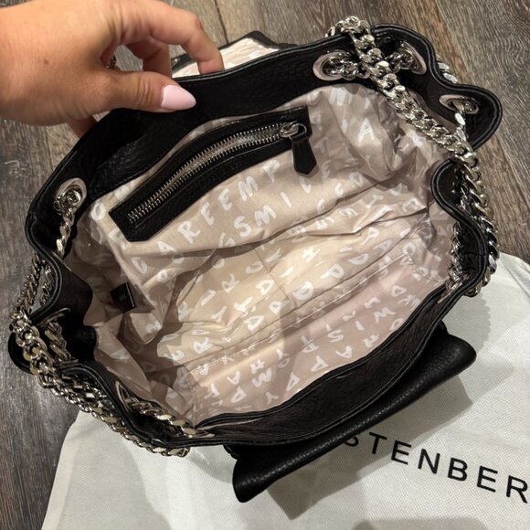 Aimee Kestenberg black leather chain reaction shoulder bag - Picture 4 of 4